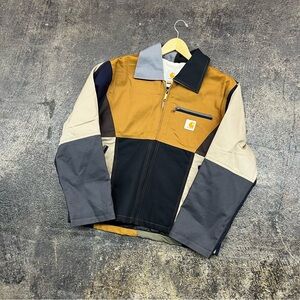 Vtg Custom WIP Carhartt Men's Multi-Color Detroit Work Jacket sz medium men’s